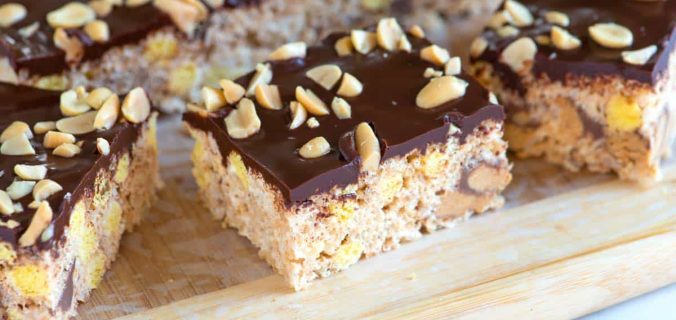 chocolate covered rice krispie treats